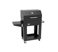 Barbecue a Carbone 110x44x120 cm con Coperchio Affumicatore in Acciaio Miranda