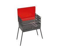 Barbecue a Carbone a Valigetta Portatile 40x30x72 cm Braciere Estraibile in