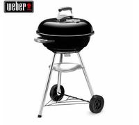 Barbecue a carbone Compact Kettle 47 cm Weber carbonella nero 1221004 BBQ