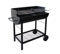 Barbecue a carbone con doppia griglia di cottura e ruote Franklin