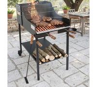 Barbecue a carbone e legna Cruccolini Fuocone Inox mod BA41 Nero