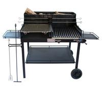 BARBECUE A CARBONE E LEGNA LITTLE TUSCANY IN FERRO BATTUTO PER 50 PERSONE