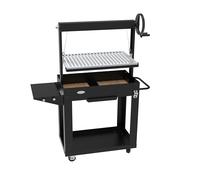 Barbecue a carbone e legna SANTA MARIA - altezza regolabile - mattoni refrattari - IMOR