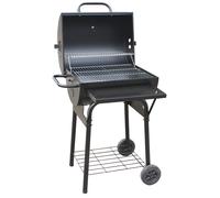 Barbecue a carbone Total Black carrellato con Coperchio e termostato El Gaucho Texas