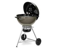WEBER Barbecue a Carbonella Carbone da Esterno BBQ da Giardino in Acciaio ø 57 cm con Coperchio e Ruote colore Grigio - 14710053 Master Touch E-5750