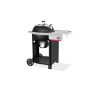 Weber Performer Barbecue a Carbone/griglia 57 cm con Tavolo Laterale, Coperchio e braciere smaltati in Porcellana, Sistema One-Touch, termometro, Nero