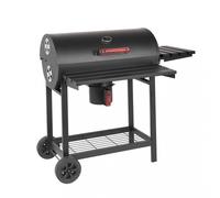 Barbecue a Carbonella 113x70x97,5 cm cm in Acciaio Nero