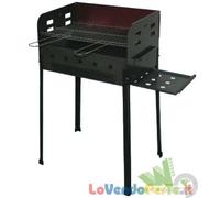 BARBECUE A CARBONELLA CARBONE COMPATTO PICNIC L48xP35xH81 PIANO ESTRAIBILE