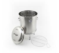 Barbecue a Carbonella con Griglia per Arrosticini e Termometro