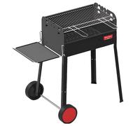 BARBECUE A CARBONELLA GRIGLIA CROMATA 58X37 CON RUOTE FERRABOLI MOD. ISEO - 0151