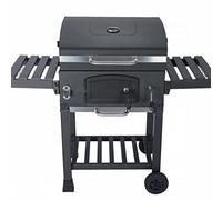 Barbecue a carbonella grill + affumicatore, Bernard, Nero, 122x65x103.5 cm