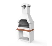 BARBECUE A CARBONELLA IN CALCESTRUZZO SAROM FUOCO "MONZA" 88x58x197 CM