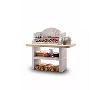 BARBECUE A CARBONELLA IN CEMENTO PALAZZETTI "SAINT-TROPEZ" 128X71X124 CM