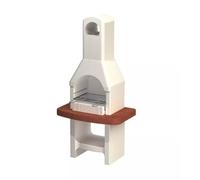 BARBECUE A CARBONELLA IN CEMENTO SAROM FUOCO "ARUBA" 88X58X179,1 CM