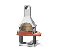 BARBECUE A CARBONELLA IN CEMENTO SAROM FUOCO "MILANO" 88X58X197,3 CM