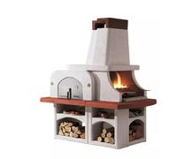 BARBECUE A CARBONELLA PALAZZETTI "PARENZO" 179X110X207 CM