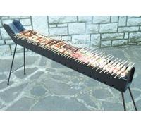 Cruccolini BA13 Barbecue Arrosticini a Carbone, Nero, 71x13x51 cm
