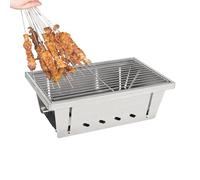 Barbecue a carbonella, resistente al calore, accessorio per la cucina all'aperto, resistente al vento, barbecue a carbonella, per pesca, escursionismo, giardino, balcone, terrazza, viaggi, picnic