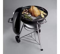 Barbecue a Carbonella WEBER Portatile BBQ Carbone Ovale Tondo con Coperchio Nero