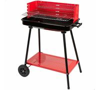Barbecue a Carboni con Ruote Aktive Acciaio Plastica 66 x 44 x 85 cm Rettango