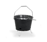 Barbecue a charbon portable - LIVOO - DOC327N - Inox - Surface de cuisson ø27 cm - Hauteur 24 cm