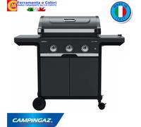 Barbecue a Gas CAMPINGAZ 3 Bruciatori Inox Mobiletto Con Ante Fornello Laterale