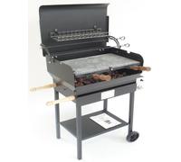 BARBECUE A GAS CON PIETRA LAVICA MODELLO EVERYDAY OLLARE ALPINA IN FERRO BATTUTO