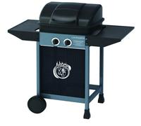 BARBECUE BBQ A GAS PIETRA LAVICA BRACIERE COPERCHIO 97x45xh99 CM RUOTE ACCIAIO