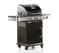 Barbecue a Gas GPL 3 Bruciatori 122x57x112cm Dallas Nero