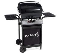 Barbecue a Gas GPL Pietra Lavica 2 Fuochi 7,6kW Sochef Pepito