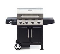 Barbecue a Gas GPL Pietra Lavica 4 Fuochi 14kW con Fornello Laterale Sochef Golosone 4