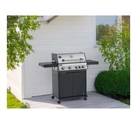 Barbecue a gas Jamestown 4 bruciatori laterali 75x58x52 CM Nero