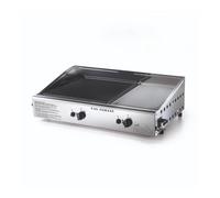 BARBECUE A GAS OMPAGRILL CON PLANCHA DOPPIA 2 BRUCIATORI 70,5X44X21,5 CM