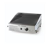 BARBECUE A GAS OMPAGRILL CON PLANCHA SINGOLA RIGATA 1 BRUCIATORE 40X43 CM