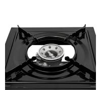 Barbecue a gas piccolo a gas Burnhard per esterni, portatile, portatile, per esterni, campeggio, cortile, 34 x 26 x 8 cm, piano del tavolo, per feste all'aperto