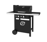 EL GAUCHO Barbecue a Gas con Pietra lavica e Due bruciatori con Funzione Forno e Un fornellone Laterale Tango 2+1