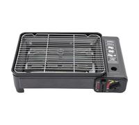 Barbecue a gas portatile, barbecue da campeggio 2 in 1, set di fornelli a gas butano, regolazione regolabile, adatto per campeggio, viaggi, escursioni e cucina all'aperto.