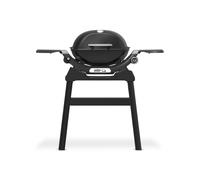 Barbecue a gas Weber Q1200 1 bruciatore con 2 ripiani laterali nero Nero