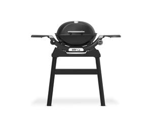 Barbecue a gas Weber Q1200 1 bruciatore con 2 ripiani laterali nero Nero