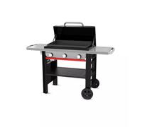 Weber Slate GP 71cm Premium Plancha Grill / 3 bruciatori, Calore Uniforme Fino ai Bordi, Fino a 260 °C, Superficie Antiaderente Smaltata in Porcellana, Area di Cottura 3483 cm², Nero