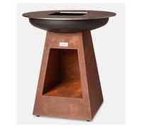 Barbecue a Legna con Piastra OnFire Foro Portalegna 100CM Corten - VCS