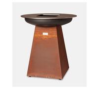 Barbecue a Legna con Piastra OnFire Senza Portalegna 100CM Corten- VC