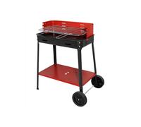Barbecue Flavia a legna carbone carbonella fornacella bbq 35x50xh85 cm in ferro
