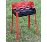 BARBECUE A LEGNA IN ACCIAIO GRIGLIA REGOLABILE