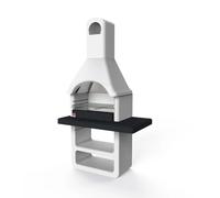 Maribor New barbecue in muratura con griglia 114x64x212,5cm a carbonella o legna