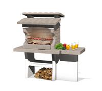 SAROM Barbecue in Pietra ricostruita con Tavolo Laterale - Luxor