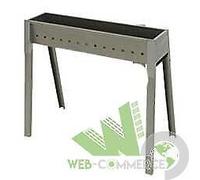 BARBECUE A LEGNA PER COTTURA SPIEDINI ARROSTICINI 50x32xH49 CM BRACIERE FERRO