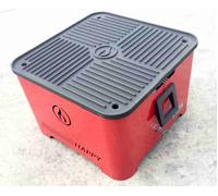 Barbecue a pellet Happy bordeaux BBQ portatile per casa o giardino