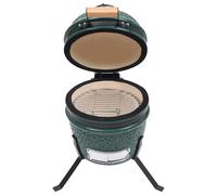 vidaXL Barbecue Affumicatore 2 in 1 Kamado in Ceramica 56 cm Verde