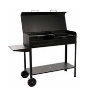 Barbecue artigianale tipo pesante 100x40cm POLIFEMO - peso 32kg - con coperchio